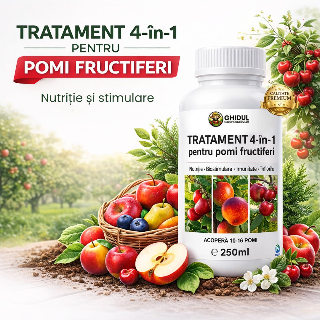 Tratament 4 în 1 - Pentru Pomi Fructiferi - Ghidul Gospodarului