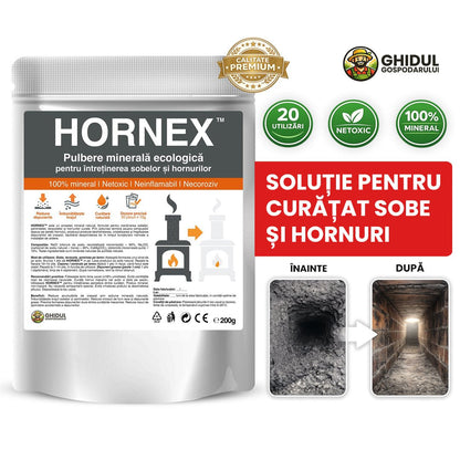 Hornex - Soluție pentru curățat sobe și hornuri | 200g - Ghidul Gospodarului