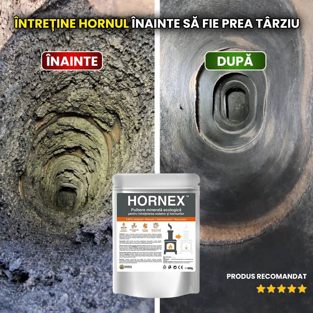 Hornex - Soluție pentru curățat sobe și hornuri | 200g - Ghidul Gospodarului