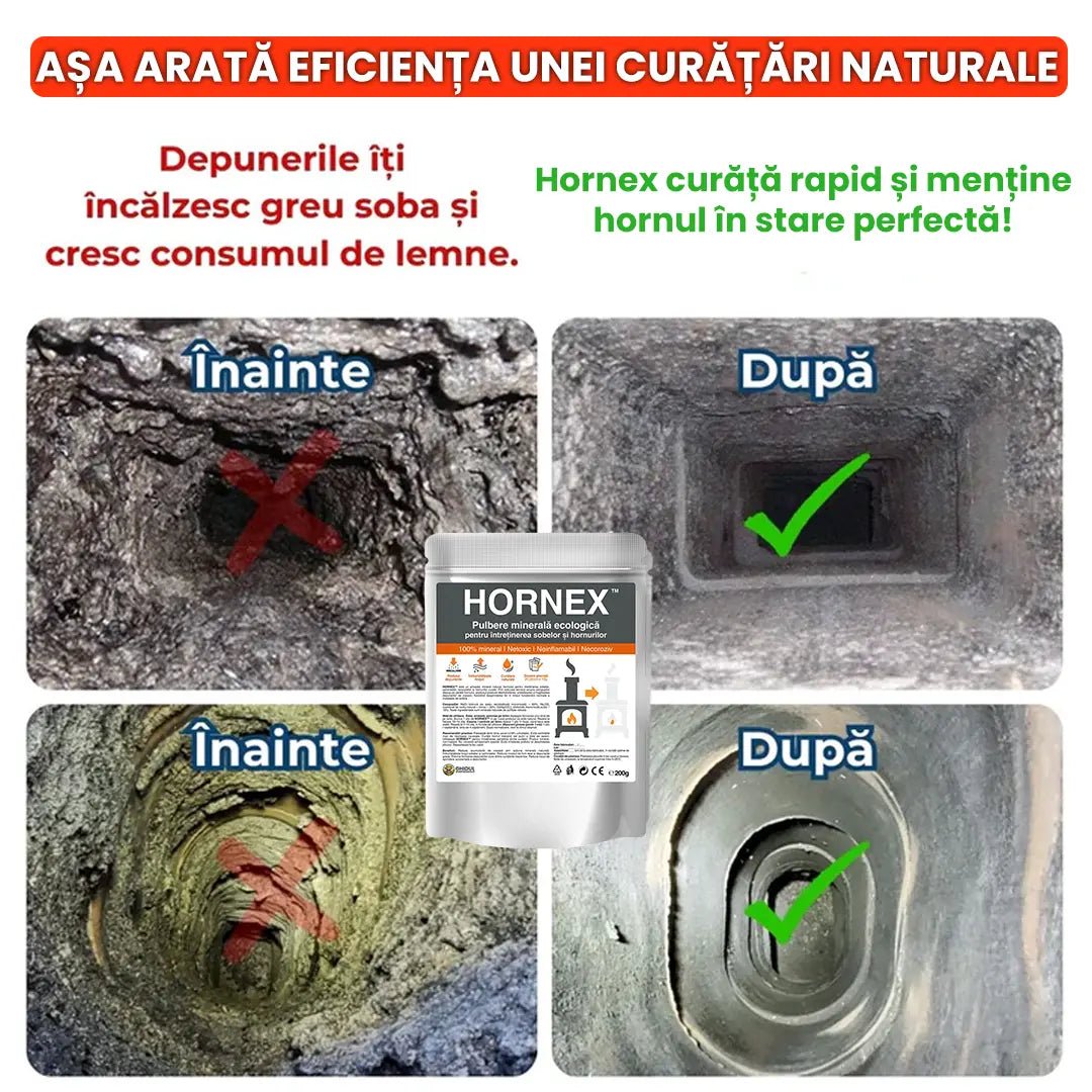 Hornex - Soluție pentru curățat sobe și hornuri | 200g - Ghidul Gospodarului